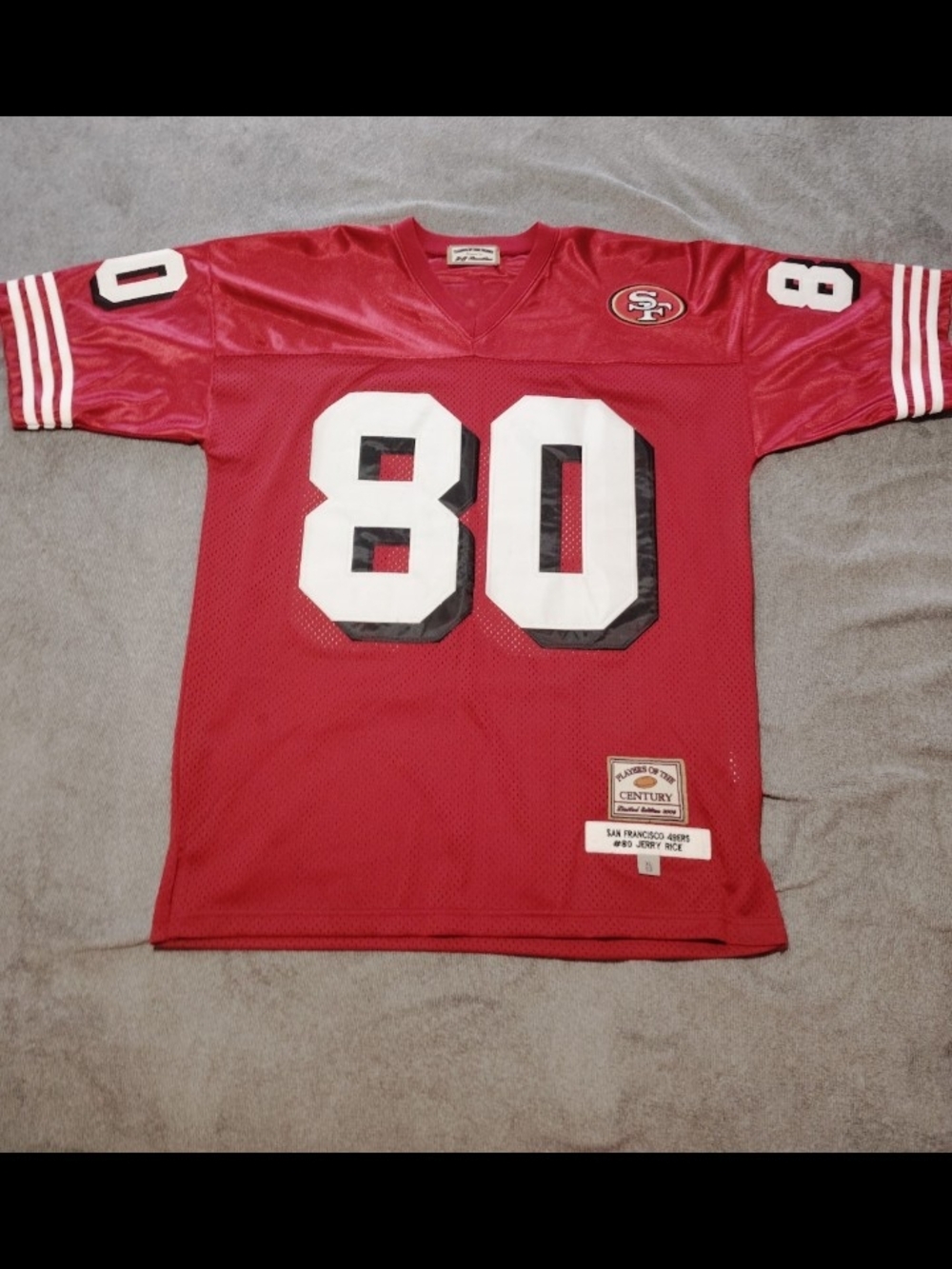 Jeff Hamilton 04 Players Of The Century Jerry Rice Jersey